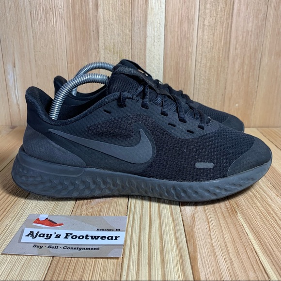 Nike Other - Nike Revolution 5 BQ5671-001 Black Gym Running Shoes Youth Boys Size: 6.5 Y